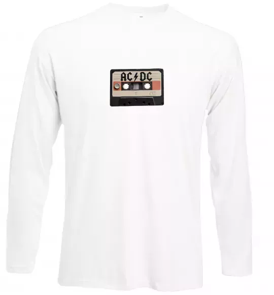 Лонгслив AC/DC Casette Белый фото