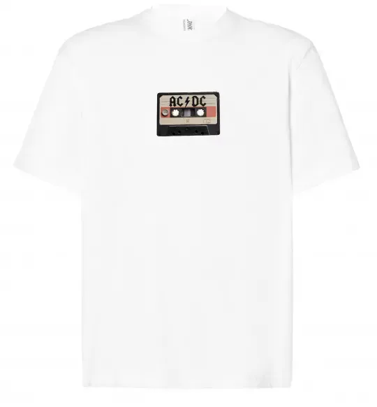 Футболка Оверсайз AC/DC Casette Белый фото