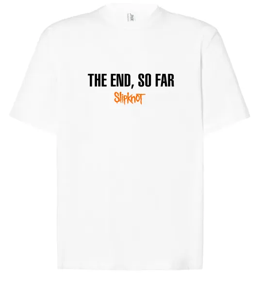 Футболка Оверсайз Slipknot The end so far Білий фото