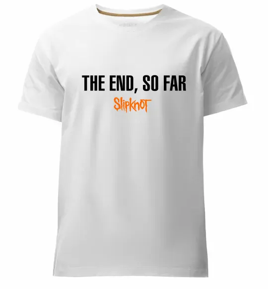 Чоловіча преміум футболка Slipknot The end so far Білий фото
