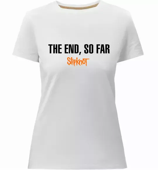 Женская премиум футболка Slipknot The end so far Белый фото