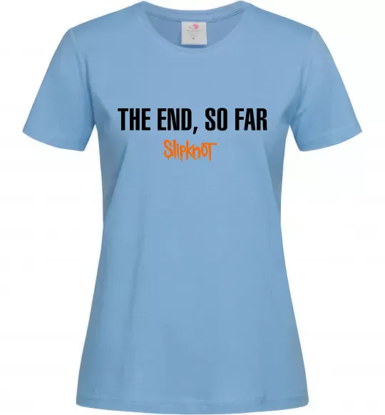 Жіноча футболка Slipknot The end so far Блакитний фото