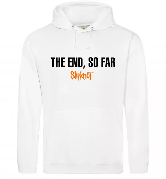 Чоловіча толстовка (худі) Slipknot The end so far Білий фото