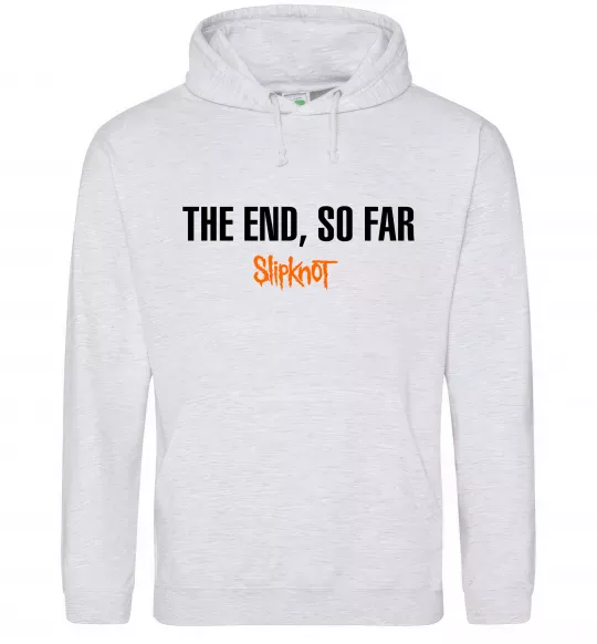 Чоловіча толстовка (худі) Slipknot The end so far Сірий меланж фото