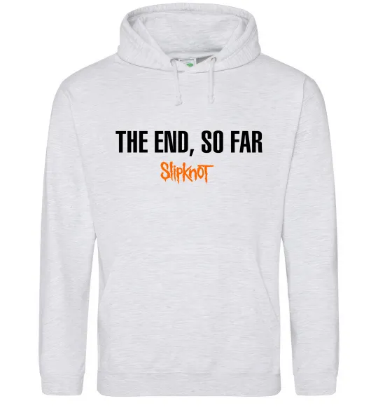 Женская толстовка (худи) Slipknot The end so far Серый меланж фото