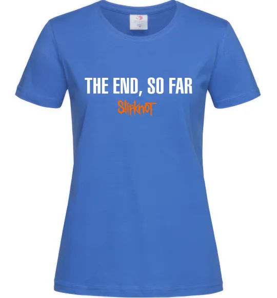 Жіноча футболка Slipknot The end so far Яскраво-синій фото