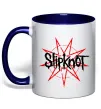 Чашка з кольоровою ручкою Slipknot Глибокий темно-синій фото
