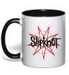 Чашка з кольоровою ручкою Slipknot Чорний фото