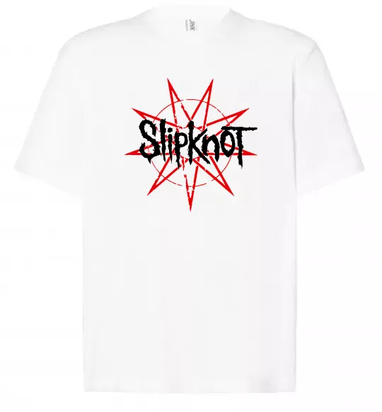 Футболка Оверсайз Slipknot Білий фото