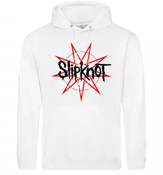 Чоловіча толстовка (худі) Slipknot Білий фото