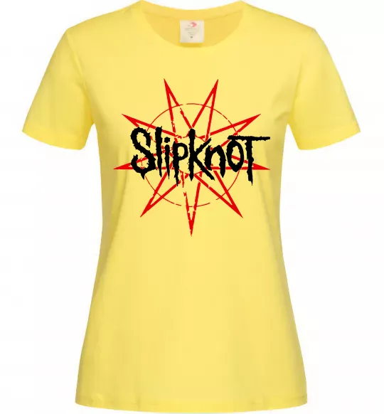 Жіноча футболка Slipknot Лимонний фото