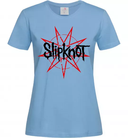 Жіноча футболка Slipknot Блакитний фото