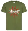 Чоловіча футболка Slipknot Оливковий фото