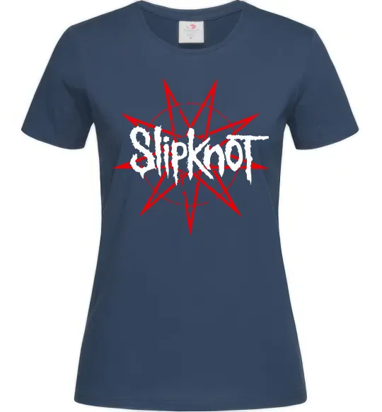 Жіноча футболка Slipknot Темно-синій фото