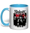 Чашка с цветной ручкой Slipknot Subliminal verses Голубой фото