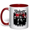 Чашка с цветной ручкой Slipknot Subliminal verses Красный фото