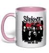 Чашка с цветной ручкой Slipknot Subliminal verses Нежно розовый фото