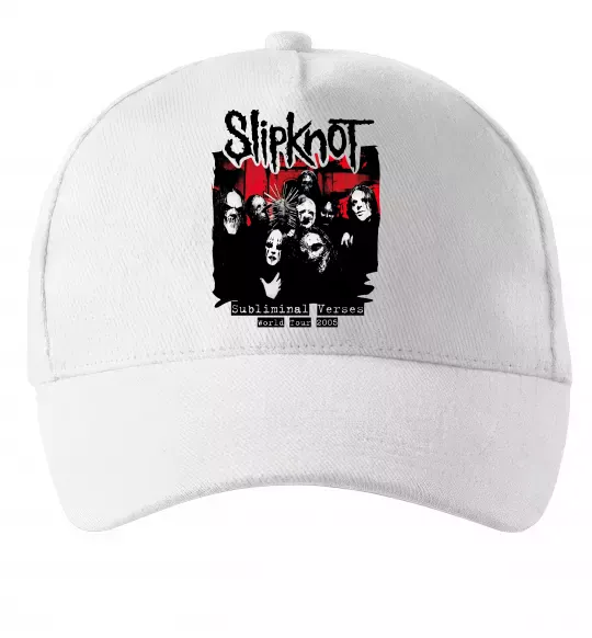 Кепка Slipknot Subliminal verses Білий фото