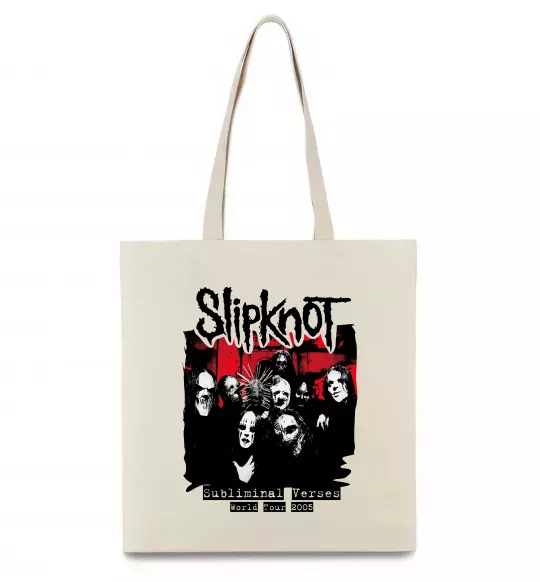 Еко-сумка Slipknot Subliminal verses Бежевий фото