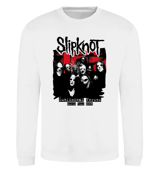 Світшот Slipknot Subliminal verses Білий фото