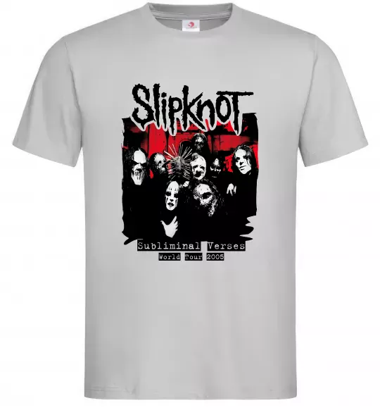 Чоловіча футболка Slipknot Subliminal verses Сірий фото
