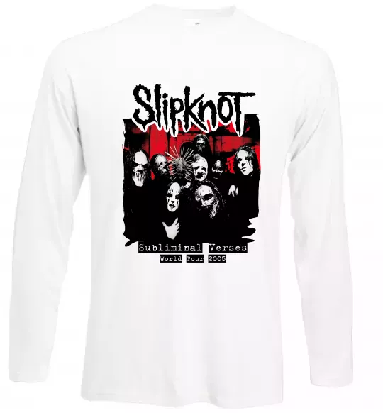 Лонгслів Slipknot Subliminal verses Білий фото