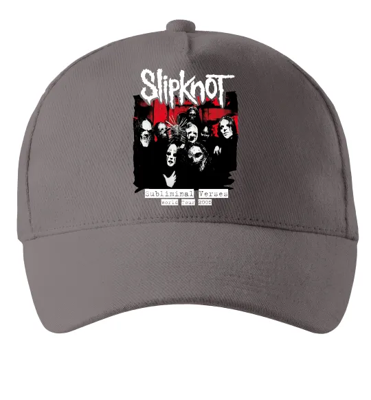 Кепка Slipknot Subliminal verses Сірий фото