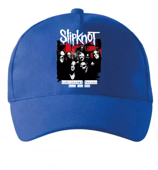 Кепка Slipknot Subliminal verses Яскраво-синій фото