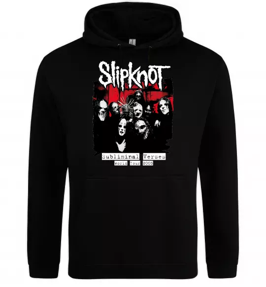 Чоловіча толстовка (худі) Slipknot Subliminal verses Чорний фото