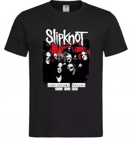 Чоловіча футболка Slipknot Subliminal verses Чорний фото