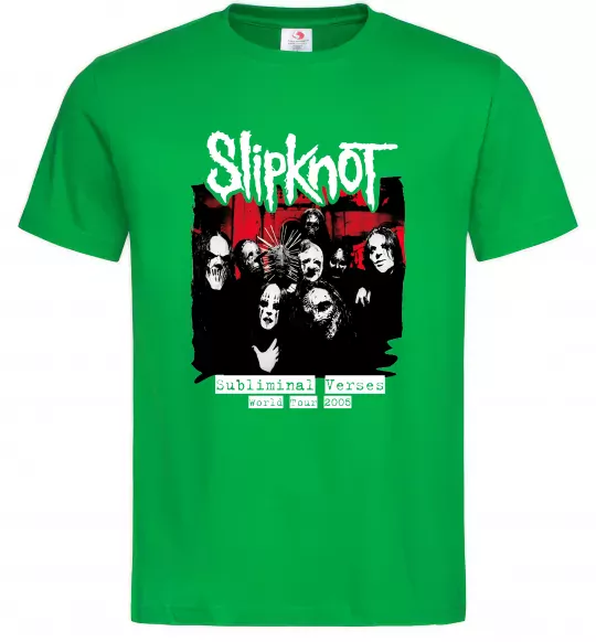 Чоловіча футболка Slipknot Subliminal verses Зелений фото