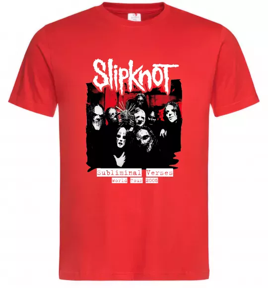 Чоловіча футболка Slipknot Subliminal verses Червоний фото