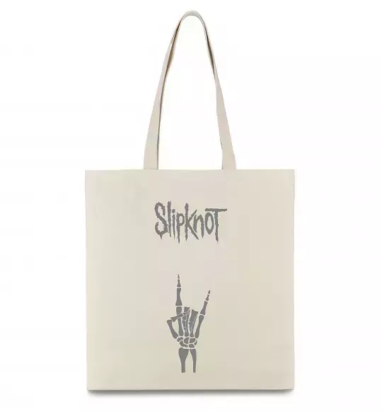 Еко-сумка Slipknot rock Бежевий фото