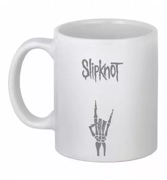 Чашка керамическая Slipknot rock Белый фото