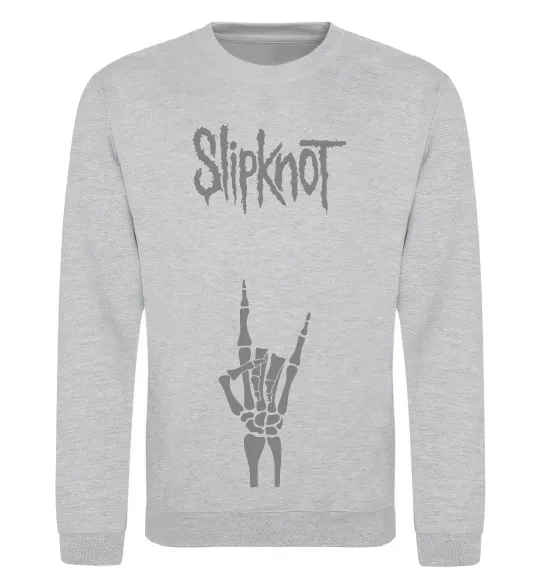 Світшот Slipknot rock Сірий меланж фото