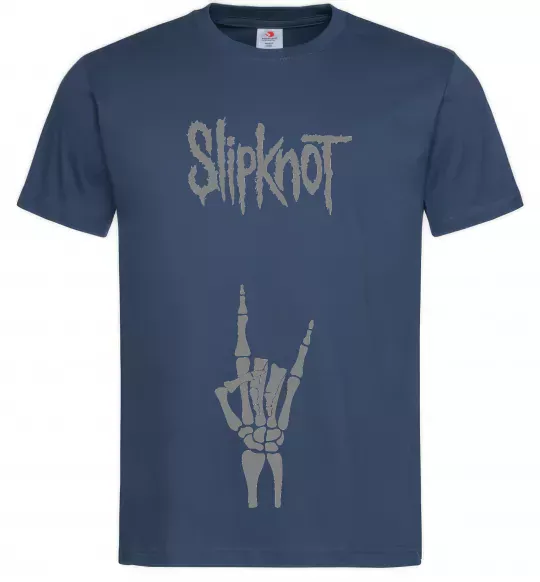 Чоловіча футболка Slipknot rock Темно-синій фото