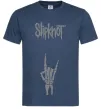 Чоловіча футболка Slipknot rock Темно-синій фото