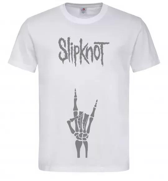 Чоловіча футболка Slipknot rock Білий фото