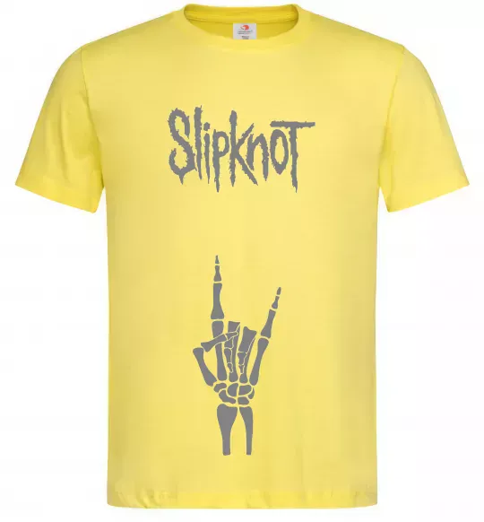 Чоловіча футболка Slipknot rock Лимонний фото