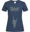 Жіноча футболка Slipknot rock Темно-синій фото
