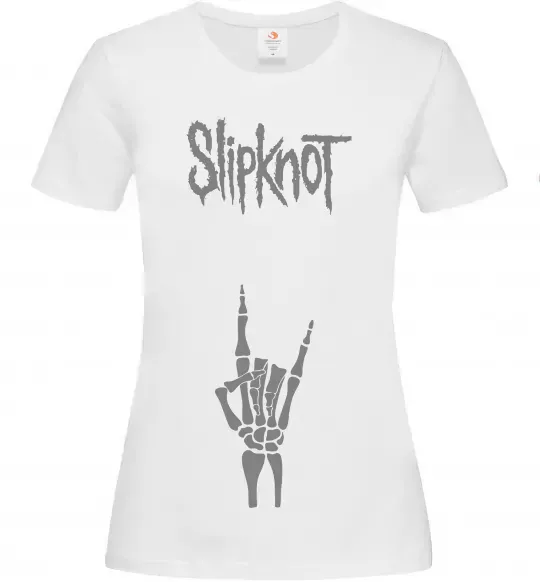 Жіноча футболка Slipknot rock Білий фото