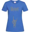 Жіноча футболка Slipknot rock Яскраво-синій фото
