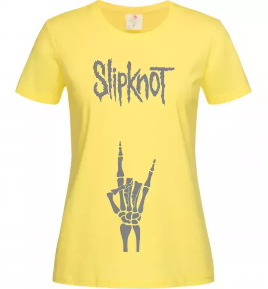 Жіноча футболка Slipknot rock Лимонний фото