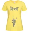 Жіноча футболка Slipknot rock Лимонний фото