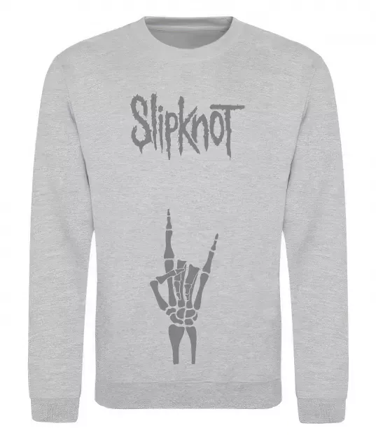 Свитшот Slipknot rock Серый меланж фото