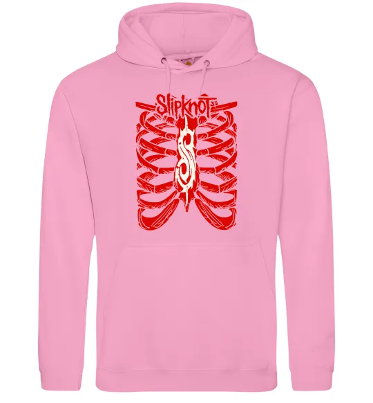 Мужская толстовка (худи) Slipknot ribs Розовый фото