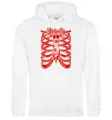 Мужская толстовка (худи) Slipknot ribs Белый фото