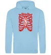 Женская толстовка (худи) Slipknot ribs Голубой фото