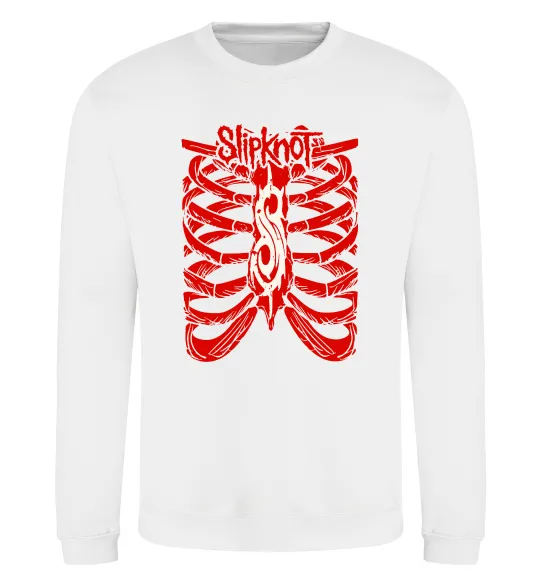Свитшот Slipknot ribs Белый фото