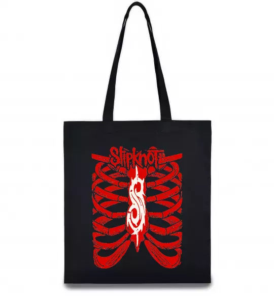 Эко-сумка Slipknot ribs Черный фото